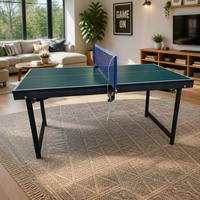 Table de ping-pong pliable compacte en MDF, idéale pour la maison, la salle de sport intérieure, un cadeau pour enfants, de qualité professionnelle, pour la compétition