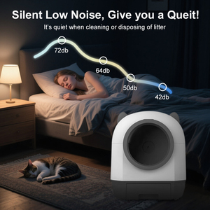 2025 xu hướng mới tự động mèo xả rác hộp ứng dụng kiểm soát loại bỏ mùi cho nhiều Mèo Thông Minh mèo nhà vệ sinh tự làm sạch hộp xả rác - Product Image 4