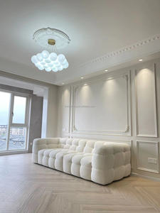 Meubles de loisirs à barbe à papa japonais pour l'intérieur de la maison canapé en tissu de style crème conçu pour les hôtels canapé canapés modulaires - Product Image 2