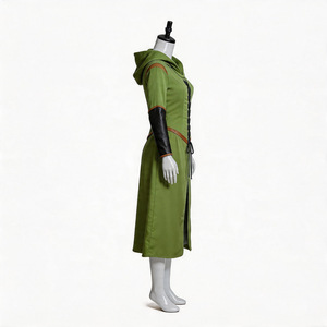 Tauriel Cosplay <b>Costume</b> Women Green Hooded Dress <b>Adult</b> <b>Princess</b> Role Play Outfit Full Set - Product Image 2
