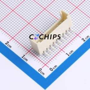 WAFER-HY2.0-9PWZ-Y62 Wire-to-Board Pin Header Bent Lead Through Hole,P=2mm Connector 1x9P 2mm Right Angle Insert HY - Product Image 1