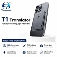 Machine de traduction portable T1 Ai, 150 langues, conversation en temps réel, appel vocal, enregistrement photo, voyage d'affaires