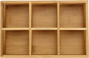 Logotipo personalizado 6 cajas de té de <span class=keywords><strong>madera</strong></span> de bambú ajustables pulidas para té y café con compartimentos en el pecho - Product Image 3