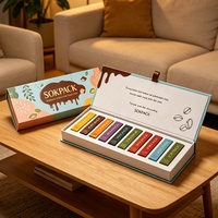 Maßgefertigte Magnetische Flip-Top Umweltfreundliche Schokoladen- & Babynahrung-Geschenkbox mit Einzelnischen Premium Starre Papierverpackung