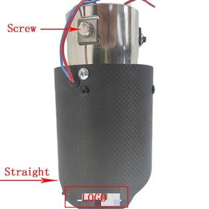 Modificaciones profesionales, piezas de automóviles, silenciador de automóvil, silenciador de <span class=keywords><strong>escape</strong></span> de coche, cabezal de tubo con luz LED - Product Image 1