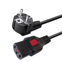 Prise BIS India 3 broches vers IEC 320 C13 avec câble d'extension d'alimentation Lock