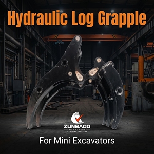 Grappin à bois hydraulique 1-6 tonnes pour <span class=keywords><strong>mini</strong></span>-excavatrice, grappin robuste pour roches et broussailles, accessoire pour Kubota <span class=keywords><strong>Bobcat</strong></span> - Product Image 1