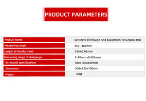 เครื่องทดสอบการเคลื่อนตัวและการหดตัวของคอนกรีตแบบแนวนอน BCL-355 - เครื่องทดสอบขนาดวัสดุก่อสร้าง - Product Image 5