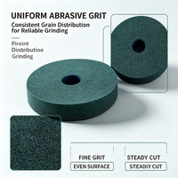 Disque abrasif en carbure de silicium vert haute résistance à liaison céramique, anti-colmatage, pour applications d'affûtage et d'ébavurage