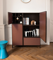 Armoire de rangement en bois multifonctionnelle de luxe nordique moderne personnalisée pour le salon chambre console entrée
