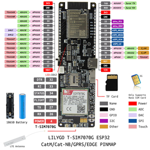En stock, carte de développement originale LILYGO T-SIM7070G ESP32, module CatM Cat-NB LPWA GNSS WiFi - Product Image 5