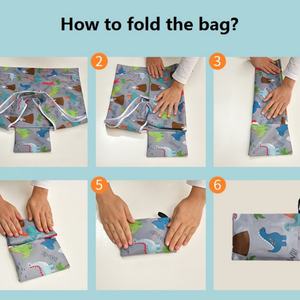 Bolsa de Compras Reutilizable de Poliéster y Nailon 190T, Promocional, Fácil de Llevar, Plegable, para Supermercado, con Impresión Personalizada, para Regalo - Product Image 4