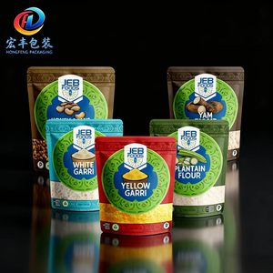 Bolsa con Fondo Plano <span class=keywords><strong>de</strong></span> Material Engrosado, Resistente a Pinchazos y Desgarros, <span class=keywords><strong>de</strong></span> Grado Alimenticio, Antibacteriana, para <span class=keywords><strong>Harina</strong></span>, Nueces, Granos y Condimentos - Product Image 1