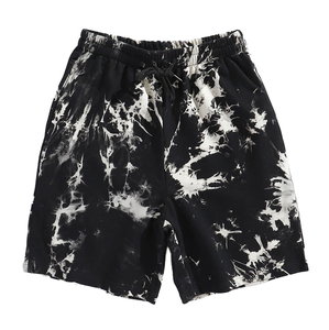 Wholesale Eco-Friendly Casual Summer Men's Mid Waist Floral Tie Dye Print Graphic Outdoor <b>Hip</b> Hop Drawstring Cotton Shorts - Product Image 1