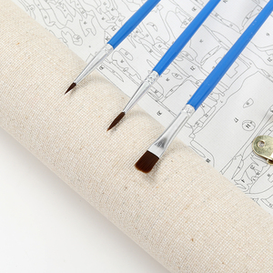 Kit de <span class=keywords><strong>peinture</strong></span> par numéros en gros, outil de bricolage, <span class=keywords><strong>pinceau</strong></span>, stylo en nylon doux, ensemble de 3 pièces, accessoire de <span class=keywords><strong>peinture</strong></span> à l'huile numérique, stylo - Product Image 3