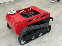 Tondeuse à gazon industrielle de haute qualité 24V télécommandée, automotrice, tout-terrain, robot de tonte automatique, chasse-neige