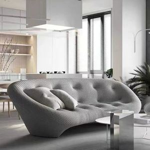 Freehand <b>Space</b> Semicircular Sofa Tufted Foam Filling Art Design Living Room Furniture - Product Image 4