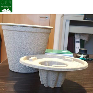 Macetas <span class=keywords><strong>de</strong></span> flores moldeadas <span class=keywords><strong>de</strong></span> fibra <span class=keywords><strong>de</strong></span> bagazo ajustable, pulpa Biodegradable respetuosa con el medio ambiente para plantas, servicio personalizado - Product Image 4