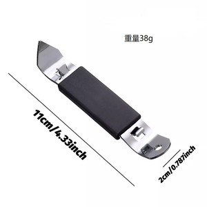 Magnetic Can Opener Black Steel Plastic Coffee Tea Tool Refrigerator Magnet Design - Product Image 5