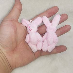 مبيع بالجملة 6-دمية أرنب متحركة من المفاصل سهلة الاستخدام إكسسوارات يدوية الصنع لعبة أرنب قطيفة مفصلية - Product Image 4