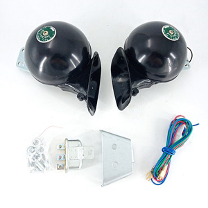 CHSKY Bocinas Eléctricas para Coche y Camión, Par de Bocinas Grandes Tipo Caracol, 12V, Diseño de Altavoz de 2 Vías, <span class=keywords><strong>Sirena</strong></span> ABS Impermeable 110dB para EE. UU. - Product Image 5