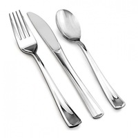 Vente directe usine – Ensemble de couverts jetables (couteau, fourchette, cuillère) plaqué or UV – Fourniture en gros