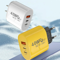 40W PD USB Type C Chargeur rapide Charge rapide EU US Plug PD USB C Type C Fast USB QC 3.0 Chargeur pour 15 14 Xiaomi Samsung