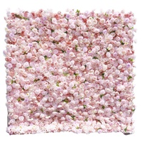 Décoration de mariage 5D stéréo rose faite à la main Arrangement de mariage extérieur fleur de rose artificielle fond de tissu mural pour magasin
