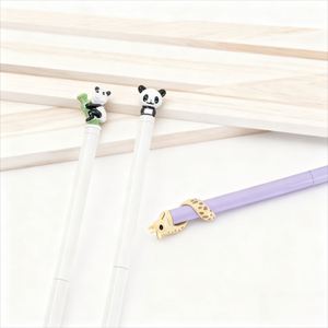 Stylo bille en métal émaillé à motif animalier, personnalisable avec logo, stylos gel mignons pour enfants et étudiants, stylo signature fin – Meilleures ventes - Product Image 3