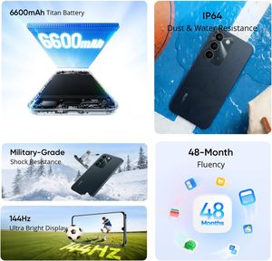 Version Globale du Smartphone Realme C100 5G, 128 Go / 256 Go, MTK Dimensity 6300, Écran 6,8'' 144 Hz, Batterie 6300 mAh, Appareil Photo 50 MP, IP64 - Product Image 4
