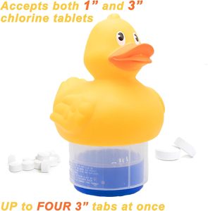 Satisfacción garantizada Dispensador de cloro para piscina flotante pequeño y compacto Herramienta de limpieza y accesorio fáciles de usar - Product Image 2