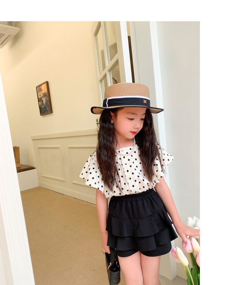 ★EXPIRED GIRL★POLKA DOT FRILL SHORTS BLACK★韓国送料込 GirlsLikeUsRuchedMiniShortsBla