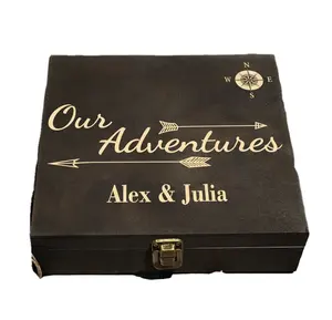 JUNJI थोक लकड़ी के गहने बॉक्स लकड़ी शिल्प वर्ग त्रिंकेत उपहार बॉक्स लकड़ी व्यक्तिगत बच्चे उपहार बॉक्स