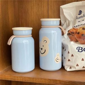 Botella de Leche de Acero Inoxidable 304, Compacta y Portátil, Taza Aislada, Botella Térmica al Vacío con Cuerda para Llevar al Aire Libre, para Niños - Product Image 5