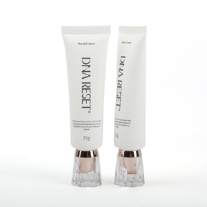 Tube d'emballage vide pour crème pour les mains, 25g, blanc, personnalisable avec logo imprimé, en plastique transparent unique pour soins de la peau - Vente en gros - Product Image 6