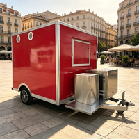 Emballage EPR français certifié DOT, tôle galvanisée, usine d'aliments et de boissons, cuisine mobile, remorque de restauration rapide remorquable