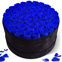 Boîte cadeau de fiançailles avec design floral de rose éternelle pour Noël, la fête des mères, la Saint-Valentin, un anniversaire, Pâques, Halloween, le Nouvel An
