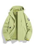 Veste d'hiver en polaire imperméable pour homme avec design trois-en-un, option de logo personnalisé, coupe-vent, technologie 3000 mm