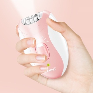 Épilateur électrique pour <span class=keywords><strong>femme</strong></span> <span class=keywords><strong>Kemei</strong></span> KM-189B, deux vitesses, rechargeable, étanche, portable, rasoir pour les jambes et la zone du bikini - Product Image 3