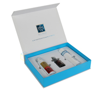 Boîte d'emballage rigide en carton argenté personnalisée pour aligneurs dentaires, avec insert en mousse EVA et fermeture magnétique