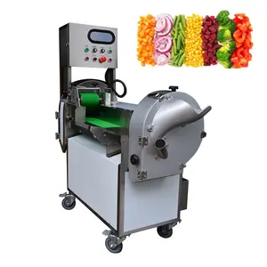 Cortadora de verduras multifuncional industrial Línea de procesamiento de alimentos Cortadora de frutas y cortadora