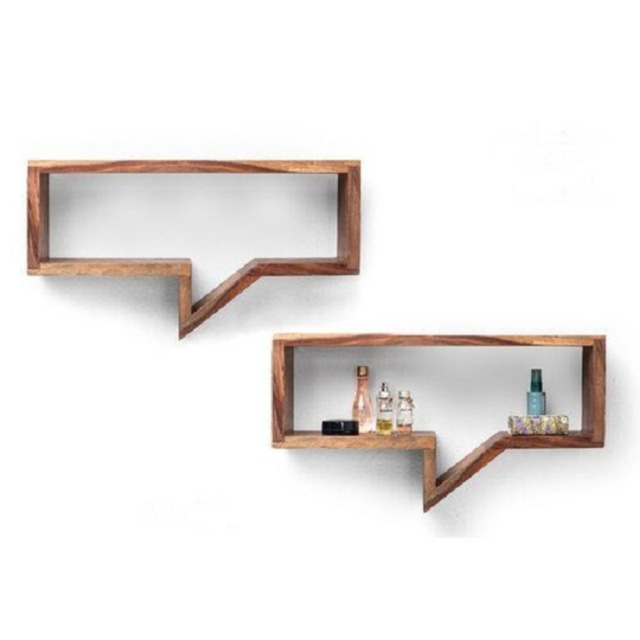 Luxury Home Decor Wall Storage Wood Shelf Floating Shelves New Design Wood Grain Supermarket Shelving