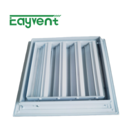 Grille de ventilation extérieure en aluminium résistante aux intempéries, à battants ouvrables, en aluminium 6063-T5, revêtement poudré, anti-pluie, pour écran anti-insectes et CVC