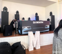 Zhiyu - Cabine DJ mobile pliable - Hauteur 1150 mm - Console avec écran LED - Étanche IP65 - Garantie 5 ans - Pour mariages et musique