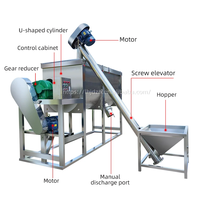 Machine industrielle horizontale automatique de mélange d'aliments pour animaux avec boîte de vitesses en acier inoxydable SUS304 pour l'élevage de volailles et la transformation alimentaire