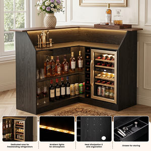 Commercial Tavern Bar Counter <b>Table</b> Multi-purpose Dining & Bar <b>Table</b> Sturdy Structure Commercial Furniture for Restaurant Club - Product Image 4