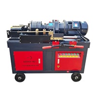 Machine de filetage automatique à commande numérique pour barres d'armature, haute efficacité, type bouton, équipement de filetage de barres d'acier