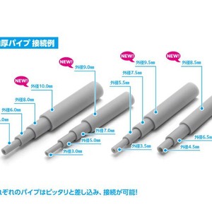 Tube en caoutchouc creux circulaire japonais Wave OM-221-548-225, modèle PVC gris Gundam, épaisseur 2.0mm pour assemblage DIY - Product Image 3