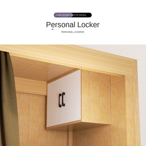 Modern And Simple Wood <strong>Bunk</strong> <strong>Bed</strong> For School Dormitory Guardrail Space Capsule Youth Apartment High And Low <strong>Bed</strong> - Product Image 4