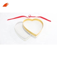 Boîte cadeau d'emballage de Macaron en chocolat bonbon en forme de cœur avec logo rose gaufré estampage rigide personnalisé en feuille d'or
